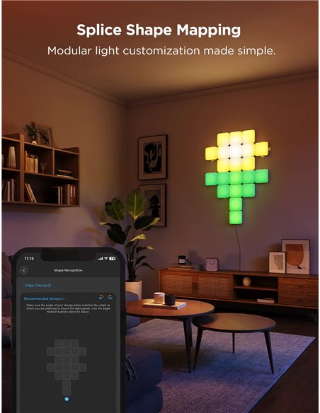 Квадратные огни GOVEE Smart Mini Panel Lights 10 Pack