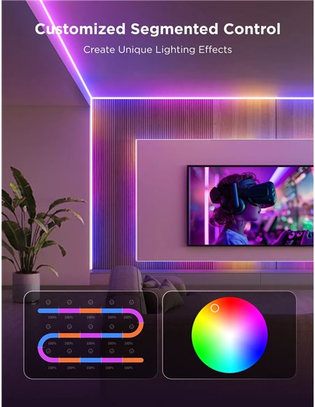 Световая полоса GOVEE RGBICW COB Strip Light Pro 3m, White