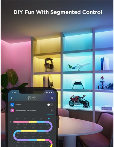 Световая полоса GOVEE RGBICWW LED Strip Light 2 Pro 5m