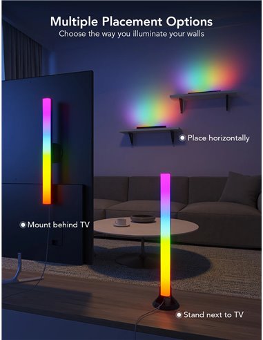 Bare luminoase TV GOVEE RGBIC TV Light Bars for 45-70 inch TVs
