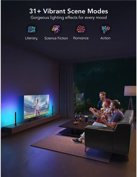 Bare luminoase TV GOVEE RGBIC TV Light Bars for 45-70 inch TVs