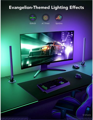 Govee RGBIC Wi-Fi Игровые световые панели с интеллектуальным контроллером