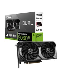 Видеокарта ASUS Dual GeForce RTX 5060 Ti OC Edition / 16GB / GDDR7 / 128bit