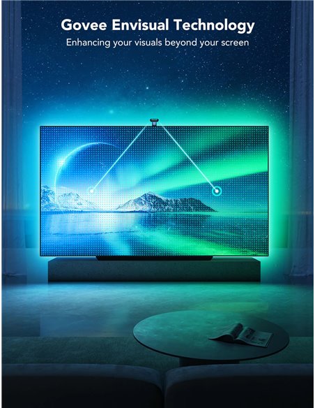 Banda LED pentru TV Govee Envisual TV Backlight T2 with Dual Cameras (75”-85”)