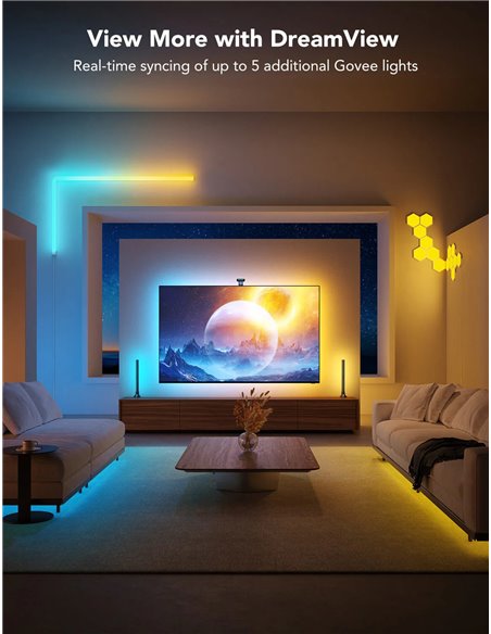 Banda LED pentru TV Govee Envisual TV Backlight T2 with Dual Cameras (75”-85”)