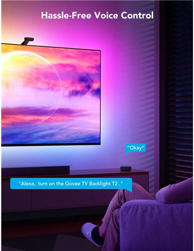 Banda LED pentru TV Govee Envisual TV Backlight T2 with Dual Cameras (75”-85”)