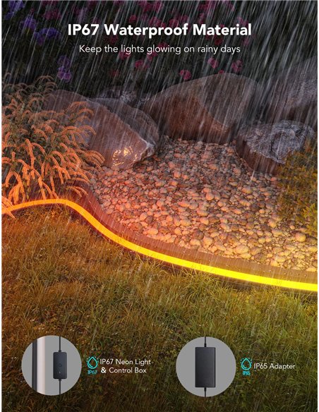 Наружняя светодиодная лента GOVEE RGBIC Outdoor Neon Strip Lights 10M