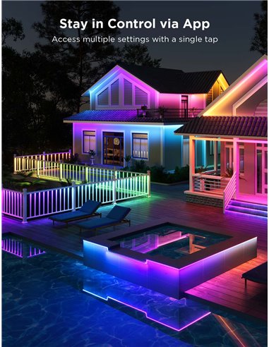 Banda LED de exterior GOVEE RGBICWW Outdoor Strip Light Pro 10M