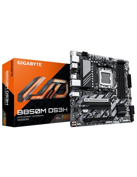 Материнская плата GIGABYTE B850M DS3H/ AM5 / B850 / DDR5 / mATX