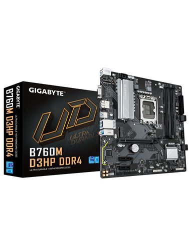 Placa de baza GIGABYTE B760M D3HP DDR4 / 1700 / B760 / DDR4 / mATX