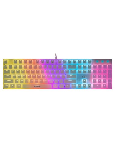 Tastatura Gaming Mecanica SVEN KB-G9200 RGB / USB / 1.8m / White