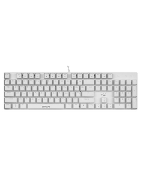 Механическая игровая клавиатура SVEN KB-G9200 RGB / USB / 1.8m / White