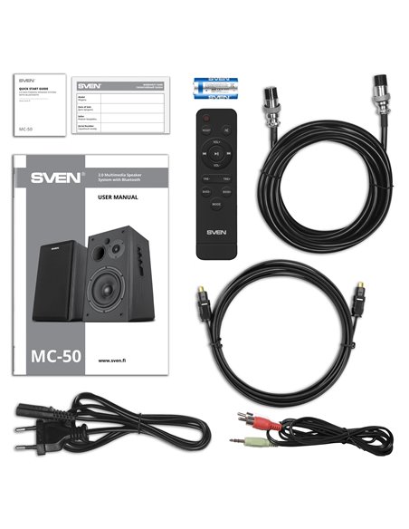 Колонки 2.0 SVEN MC-50/ 210W RMS/ Bluetooth/ HDMI Arc/ optical