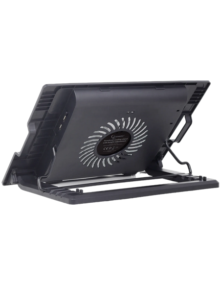 Suport de răcire pentru laptop Gembird NBS-1F17T-01, 17", Negru