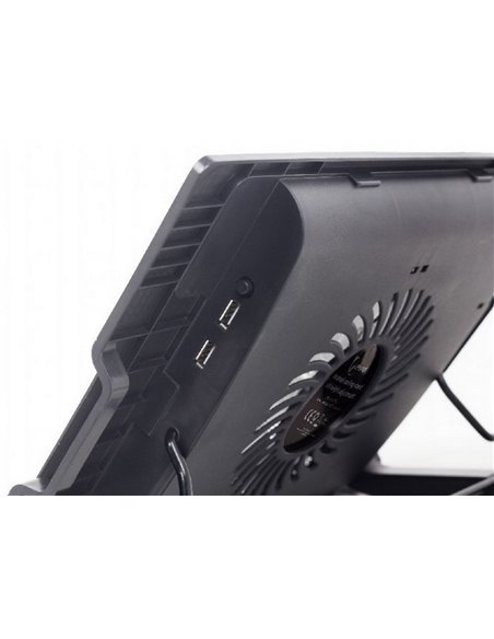 Suport de răcire pentru laptop Gembird NBS-1F17T-01, 17", Negru