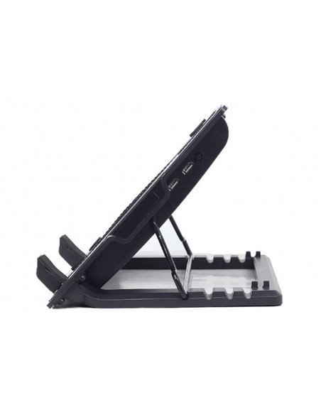 Suport de răcire pentru laptop Gembird NBS-1F17T-01, 17", Negru
