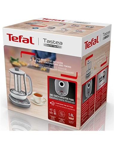 Fierbător electric Tefal BJ551B10, Gri / Alb