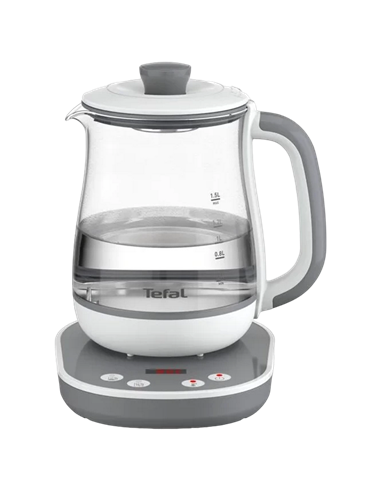 Fierbător electric Tefal BJ551B10, Gri / Alb
