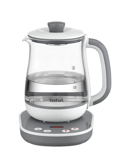 Fierbător electric Tefal BJ551B10, Gri / Alb