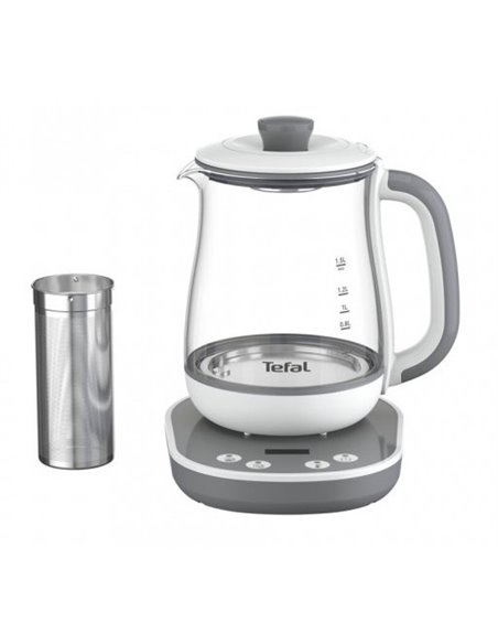 Fierbător electric Tefal BJ551B10, Gri / Alb