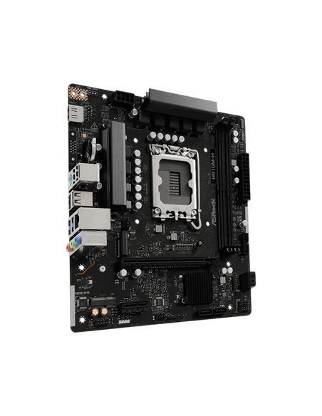 Материнская плата ASRock H810M-H, LGA1851, Intel H810, Micro-ATX