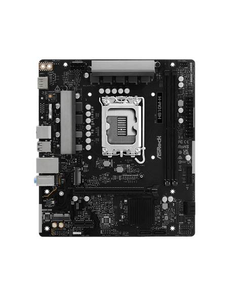 Материнская плата ASRock H810M-H, LGA1851, Intel H810, Micro-ATX