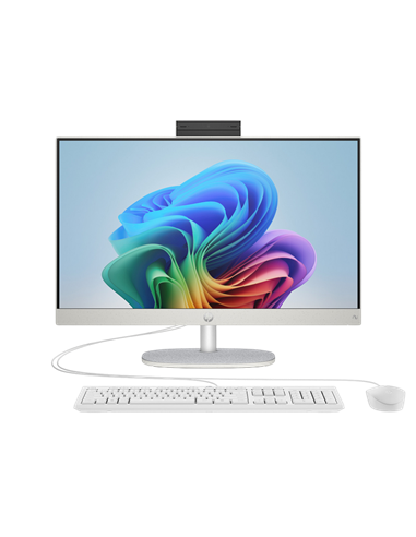 Computer All-in-One HP Next Gen AI 24-ct2000a, 23,8", AMD Ryzen AI 5 340, 16GB/512GB, Windows 11 Home, Alb
