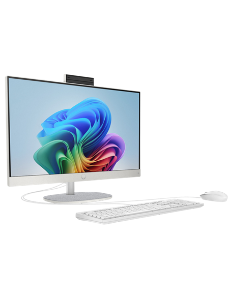 Computer All-in-One HP Next Gen AI 24-ct2000a, 23,8", AMD Ryzen AI 5 340, 16GB/512GB, Windows 11 Home, Alb