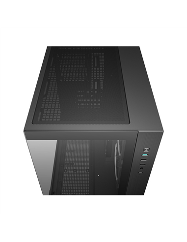 Компьютерный корпус Deepcool CG330 3F, Midi-Tower, Без блока питания, Чёрный