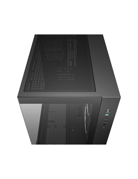 Carcasă PC Deepcool CG330 3F, Midi-Tower, Fără PSU, Negru