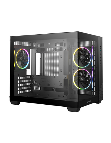 Компьютерный корпус Deepcool CG330 3F, Midi-Tower, Без блока питания, Чёрный