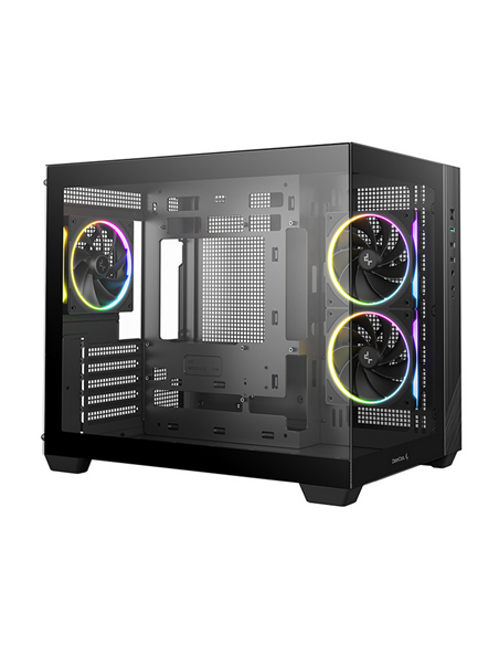Carcasă PC Deepcool CG330 3F, Midi-Tower, Fără PSU, Negru