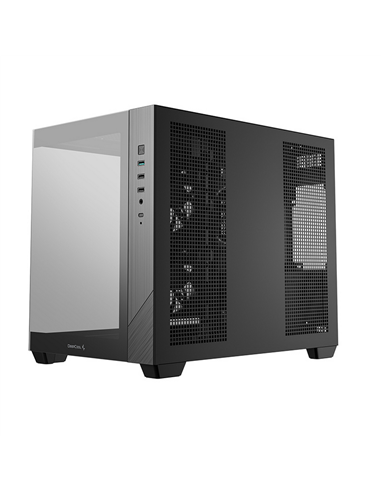 Carcasă PC Deepcool CG330 3F, Midi-Tower, Fără PSU, Negru