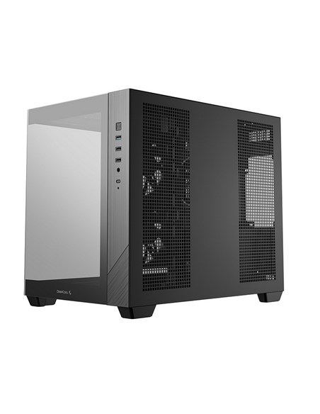 Carcasă PC Deepcool CG330 3F, Midi-Tower, Fără PSU, Negru