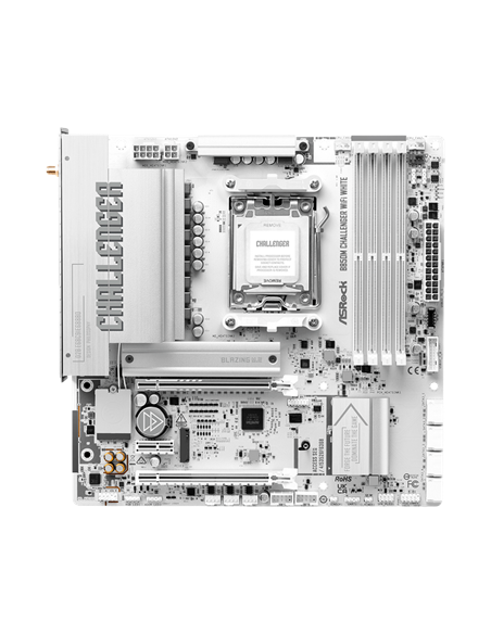 Материнская плата ASRock B850M CHALLENGER WIFI WHITE, AMD B850, Micro-ATX