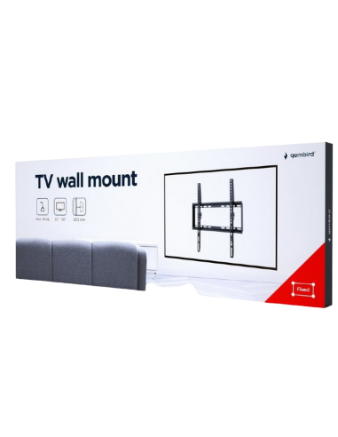 Фиксированное настенное крепление Gembird WM-55F-04, Чёрный