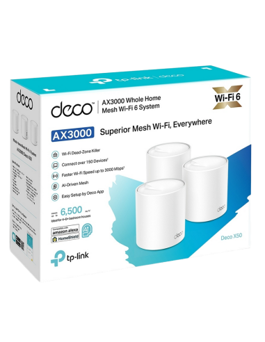 Sistem Wi-Fi Mesh TP-LINK Deco X50 (3-pack), Alb