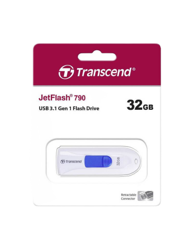 Memorie USB Transcend JetFlash 790, 32GB, Alb