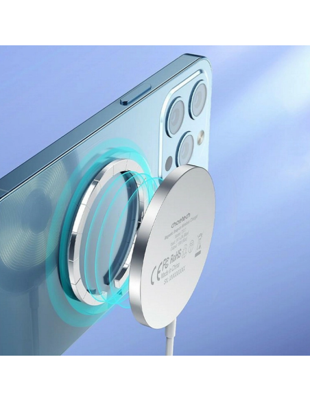 Încărcător wireless Choetech T518-F, 15W, Alb