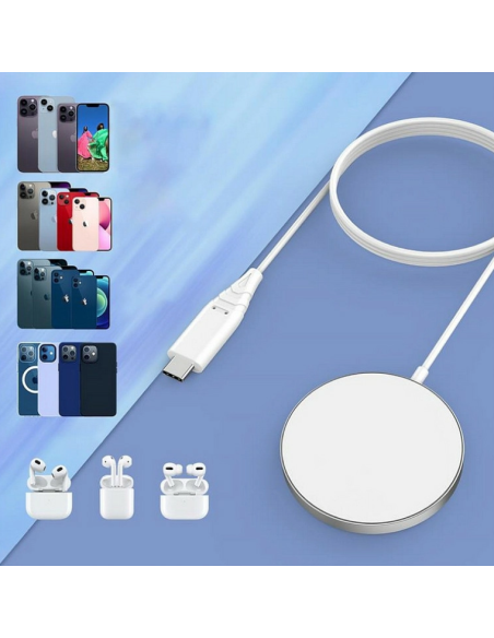 Încărcător wireless Choetech T518-F, 15W, Alb