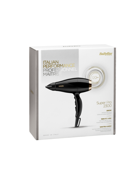 Фен BaByliss Super Pro 6714E, 2300 Вт, Чёрный