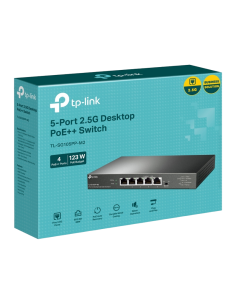 Comutator PoE TP-LINK TL-SG105PP-M2, 4x 802.3af/at/bt PoE++ 2