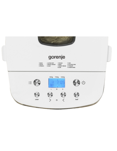 Mașină de pâine Gorenje BM1350W, Alb