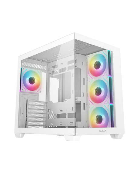 Компьютерный корпус Deepcool CG530 4F, Midi-Tower, Без блока питания, Белый