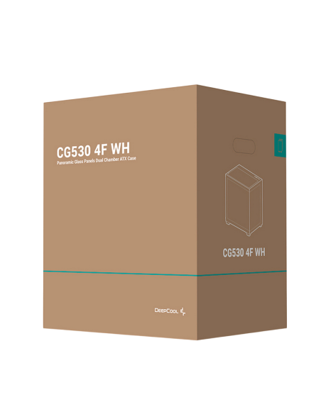 Carcasă PC Deepcool CG530 4F, Midi-Tower, Fără PSU, Alb