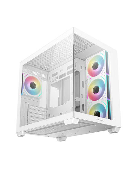 Компьютерный корпус Deepcool CG530 4F, Midi-Tower, Без блока питания, Белый