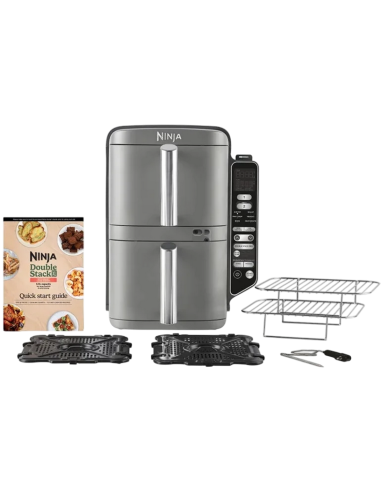 Friteuză cu aer cald Ninja Double Stack XL Smart SL451EU, Gri