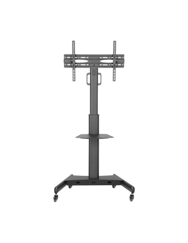 Подставка под телевизор на ножке Reflecta TV Stand 65P-Shelf, #23197, Чёрный