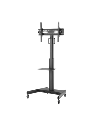 Подставка под телевизор на ножке Reflecta TV Stand 65P-Shelf, #23197, Чёрный
