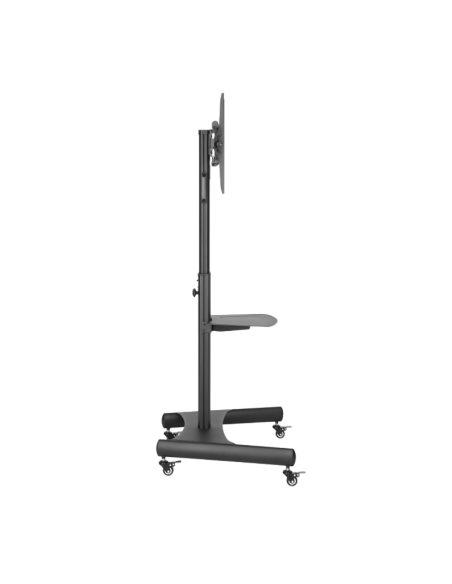 Подставка под телевизор на ножке Reflecta TV Stand 65P-Shelf, #23197, Чёрный